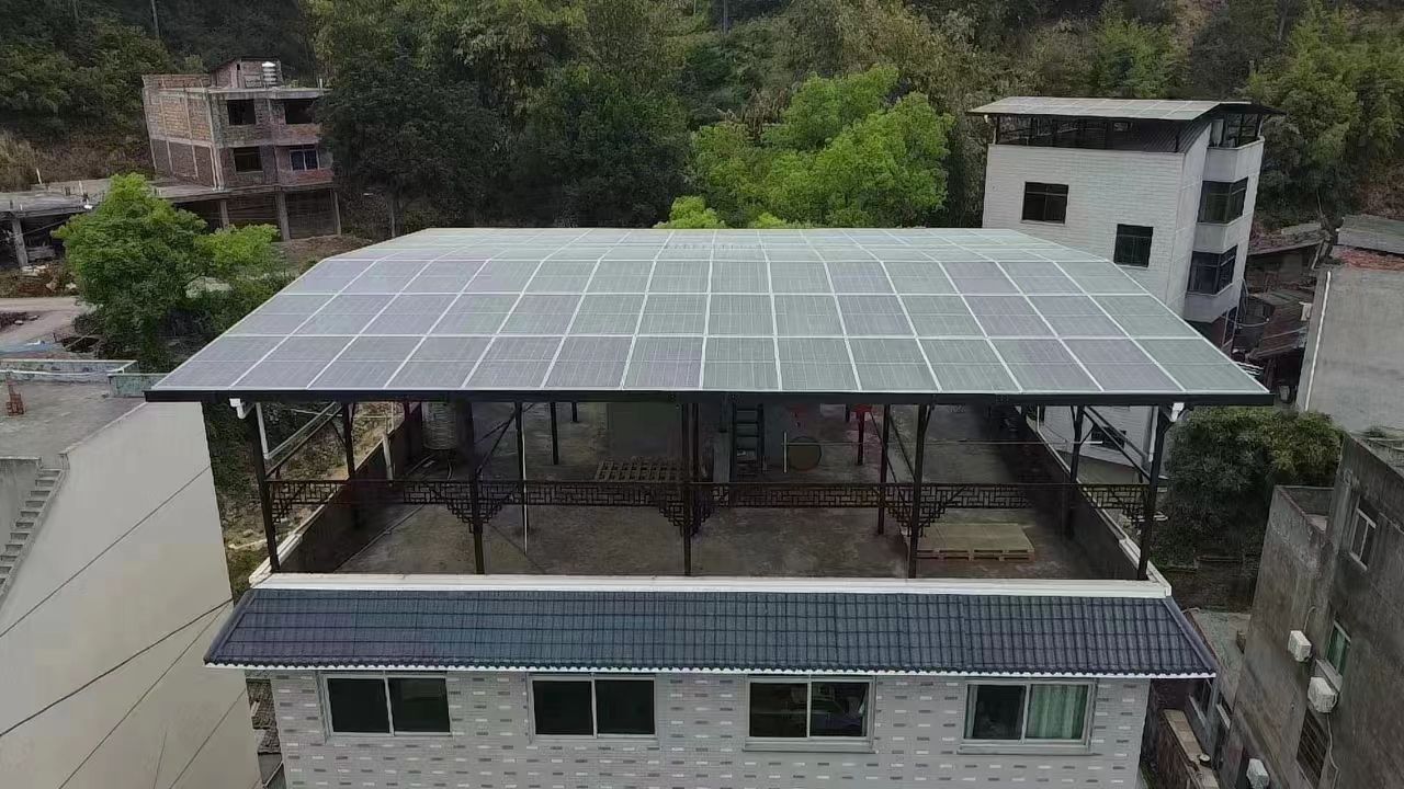 汕头15kw+10kwh自建别墅家庭光伏储能系统